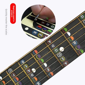 Autocollant d'échelle pour guitare et ukulé<span class=keywords><strong>l</strong></span>é Ed T-101B, professionnel, avec lettres anglaises colorées, nom des notes, accessoires pour instrument de chant, pour <span class=keywords><strong>débutant</strong></span> - Product Image 3