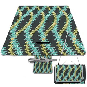 プアケニケニプリント,新デザインカスタムハワイアンファッション防水ソフト厚い正方形屋外ピクニックマット印刷オンデマンド - Product Image 2