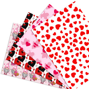 Valentine's Day Party Wrapping Paper Creative Pink DIY Packaging Paper Party Gift Decoration Supplies
