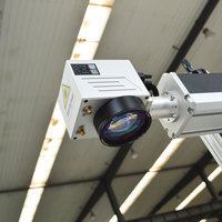 Machine de marquage laser 3D à fibres Voiern avec logiciel de contrôle JCZ, source laser Raycus, refroidissement par air, haute précision, type portique