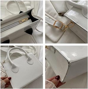 Factory Custom Patent PU Leather Handbag Shinny Evening Clutch Purse <b>Mini</b> Zipper Closure Eco-Friendly for Women - Product Image 3