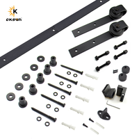 Oksun Factory Wholesale Modern Sturdy Rail Hanging Slide Track Barn Door Hardware Sliding Barn Door Roller Set for Distributor