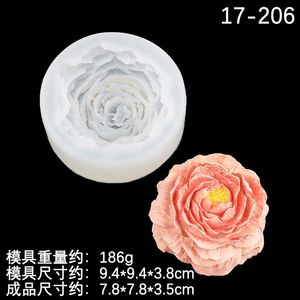 <span class=keywords><strong>Moule</strong></span> en Silicone tridimensionnel grande et petite fleur de pivoine Rose bougie parfumée diffuseur pierre savon fait main résine époxy - Product Image 5