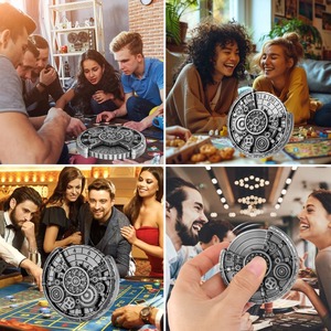 Spinner de Dados Metálico con Diseño Steampunk, Rodillo Giratorio 7 en 1 para Juegos de Rol, Accesorio de Juego, Regalo de Boda, Bolsa para Adultos - Product Image 4