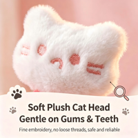 Jouet pour chat WhiteKitten NetworkTube Bell, baguette en peluche pour chatons blancs, résistant aux morsures pour soulager l'ennui