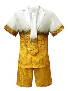 Ensemble <span class=keywords><strong>de</strong></span> costume dégradé sur le thème <span class=keywords><strong>de</strong></span> <span class=keywords><strong>la</strong></span> bière - Costume amusant sur le thème <span class=keywords><strong>de</strong></span> <span class=keywords><strong>la</strong></span> bière avec cravate - <span class=keywords><strong>Tenue</strong></span> <span class=keywords><strong>de</strong></span> fête amusante pour fêtes/spectacles - Product Image 3