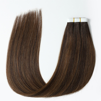 Extensions de cheveux invisibles de qualité, injectées, longues, en ruban adhésif, Extensiones De Cabello 100 Humano Remy Cuticle Aligned Russian Hair Vendors