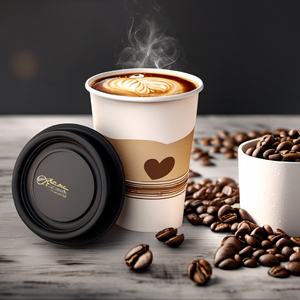 Custom 8 10 12 16oz Double Wall Disposable Leak-proof Takeaway Paper <b>Cup</b> for <b>Espresso</b>/Coffee/Tequila Custom Color Logo Food - Product Image 4