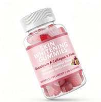Gummies éclaircissantes pour la peau au glutathion en gros, avec nicotinamide, acide hyaluronique, vitamines C et E pour un teint sain et éclatant