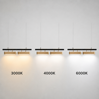 Lustre LED suspendu doré, design nordique moderne et artistique, intensité réglable, hauteur ajustable pour salon