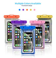 Étui de téléphone portable multifonctionnel étanche IPX8 en TPU, sac flottant pour téléphone portable avec écran tactile, cordon inclus