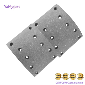 Doublure de frein OEM Standard 81502210540 WVA 19579 19580 pour camion lourd, <span class=keywords><strong>remorque</strong></span>, essieu avant et arrière - Product Image 4