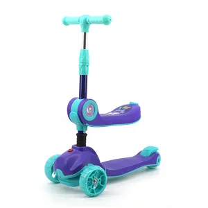 China Customized Kids Kick Scooter CE EN71 Folding Scooter For Kids And Children With Light Wheel