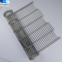 Prix d'usine Bande transporteuse à mailles plates en acier inoxydable 304 pour ligne de production de séchage du tabac
