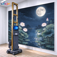 Imprimante murale mobile LINCJET LC-A2, nouvelle machine d'impression verticale UV pour étiquettes et murs, avec contrôle numérique pour la décoration intérieure