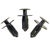 Échantillon gratuit 2g 8mm trou noir B30 clips de retenue de pare-chocs rivet en plastique de voiture