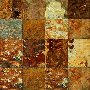 Carrelage en grès ciselé rustique brun doré, pierre naturelle pour revêtement de sol extérieur - Product Image 1