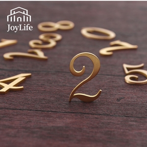 Números de Puerta de Latón Macizo - Placa Moderna para Habitaciones de Hotel y Señalización Personalizada de Cobre para Pasillos - Product Image 6