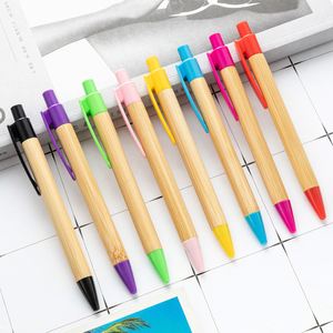 Eco Friendly Recycled Kraft Paper Click Gel Ink <b>Pen</b> Biodegradable <b>Retractable</b> Advertising <b>Pen</b> With Colorful Plastic Parts - Product Image 1