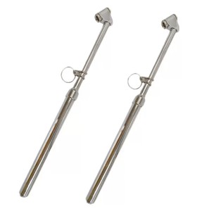 Manometro per <span class=keywords><strong>pneumatici</strong></span> dritti in metallo a doppia testa - Product Image 2