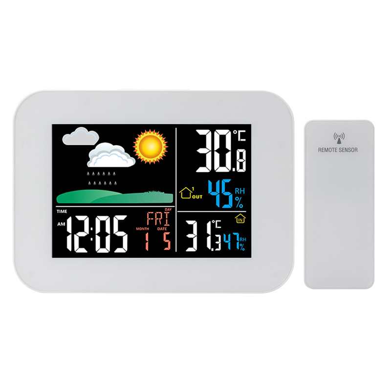 Китайская внешняя рекламная портативная умная лучшая беспроводная домашняя многофункциональная будильник станции наружная метеостанция