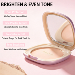 <span class=keywords><strong>Polvo</strong></span> Compacto Fijador de Maquillaje de Marca Privada, Resistente al Agua, de Larga Duración, Control de Grasa, Acabado Sedoso y Suave - Product Image 2