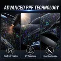 Film de protection automobile en PET PVC forgé de luxe avec auto-réparation et changement de couleur, épaisseur 7,5 mil, garantie 5 ans