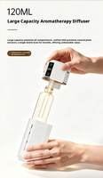 Diffuseur d'huiles essentielles électrique intelligent à détecteur de mouvement 120 ml, mural, automatique, sans eau, désodorisant d'air, aromathérapie, pour la maison
