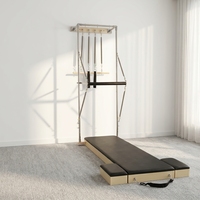 Sistema de Equipo de Pilates para Pared, Media Torre con Plataforma Alta y Colores Personalizados, Venta al Por Mayor de Fábrica