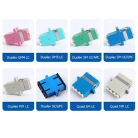 Adaptateur de fibre optique simple mode, multimode, simplex, duplex, quad, LC, SC, FC, ST, UPC, APC, bleu, vert, beige, aqua, violet