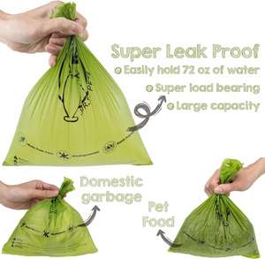 Sac à déchets pour animaux de compagnie biodégradable avec logo personnalisé du fabricant, sac à crottes de chien recyclable - Product Image 5