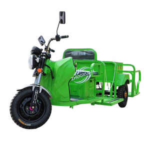 Tricycle électrique à trois roues pour le transport de déchets, plateau plat pour 4 bacs à ordures, véhicule de nettoyage sanitaire, charge utile de 100-200 kg, autonomie de 50-70 km - Product Image 1