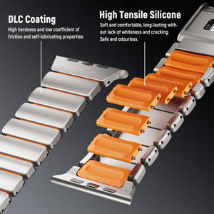 רצועת שעון נירוסטה עם ציפוי טיטניום 20 מ\\\"מ בהתאמה אישית לסיטונאות, צמיד ג'ובילי עבור Apple GMT 2 פפסי רולקס - Product Image 5