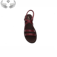 Sandales pour femmes tendance, nouveau design estival, rétro, respirantes, faible MOQ pour essai, durables, légères, populaires, à motif croisé
