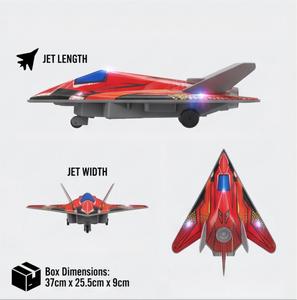 Avión de Combate RC de Aleación CD con Pulverizador de Niebla Fría y Luces LED, Juguete de Avión de Control Remoto de Metal con Rotación 360° <span class=keywords><strong>para</strong></span> Niños y <span class=keywords><strong>Adultos</strong></span> - Product Image 3