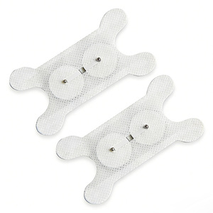 의료용 2.0/2.5mm 버튼형 텐스 전극 패치 갈색 부직포 48x86mm 통증 완화 1등급 목 치료용 QD - Product Image 5