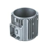 Coque de moteur en aluminium moulé de grand diamètre avec ailettes de refroidissement pour moteur synchrone à aimant permanent à forte charge
