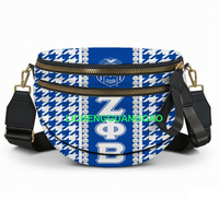 Sac bandoulière coquillage unisexe en gros pour sororité, design élégant avec lettres grecques, sac coquillage pour l'extérieur