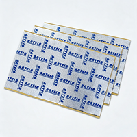 Feuille insonorisante Antela en gros 3x460x800mm, tapis d'amortissement en feuille d'aluminium argentée pour capot moteur de voiture, personnalisable OEM