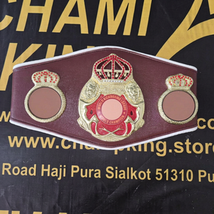 เข็มขัดแชมป์มวยแบบกำหนดเองพร้อมสายหนัง - Product Image 1