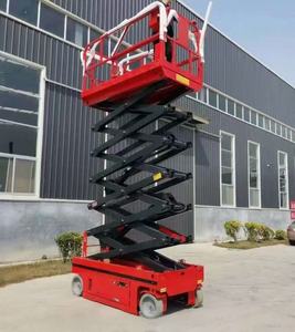 Gunting hidrolik pengangkat langit, perangkat anti-miring 6m 320kg Platform dalam ruangan luar ruangan, angkat gunting mendorong sendiri elektrik - Product Image 6