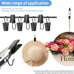 Clips de suspension en métal pour auvent de patio, rideaux, affichage d'art et d'artisanat intérieur/extérieur - Product Image 5