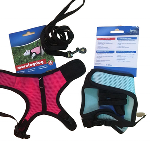 Coelho Hamster Furão Colete de animais pequenos com trela Coelho de malha arnês de peito acessórios para animais de estimação - Product Image 5