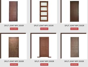 Panneaux de porte WPC pour le marché d'Arabie Saoudite, avec panneau WPC à l'intérieur et remplissage intérieur pour portes intérieures, panneau de porte complet - Product Image 2