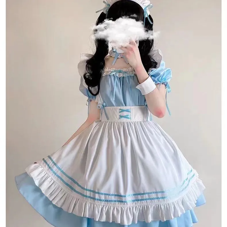 4 colori Plus Size Cat Maid Oktoberfest Outfit Cosplay Sexy Lolita Anime Cute Soft Girl Maid Uniform Set attraente Costume da palcoscenico