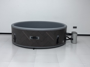 Jacuzzi gonflable grande capacité à chauffage rapide avec système de bulles pour la relaxation familiale - Product Image 6