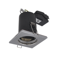 Plafonnier encastré LED blanc chaud résistant au feu, boîtier en acier pressé, GU10, IP65, étanche, lampe ignifuge pour usage commercial
