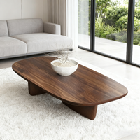 Table basse créative en bois massif de style Wabi-Sabi, table basse moderne pour petit appartement, table basse design personnalisée
