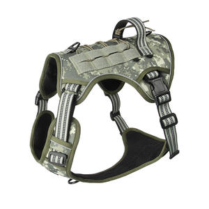 Üretici doğrudan satış büyük köpek taktik yelek göğüs askısı açık su geçirmez naylon dişli katı desen düğme kapatma ile - Product Image 6