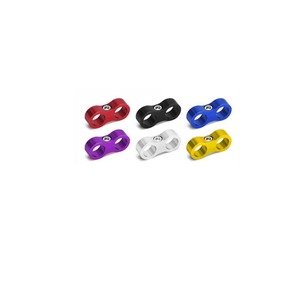 Colliers de serrage à double trou en alliage d'aluminium Haofa AN4 AN6 AN8 AN10 AN12 pour pièces de système de carburant automobile - Product Image 1